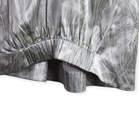 Helmut Lang Tank M Womens Gray Printed Scoop Neck Sleeveless Silk Blend - Picture 10 of 11